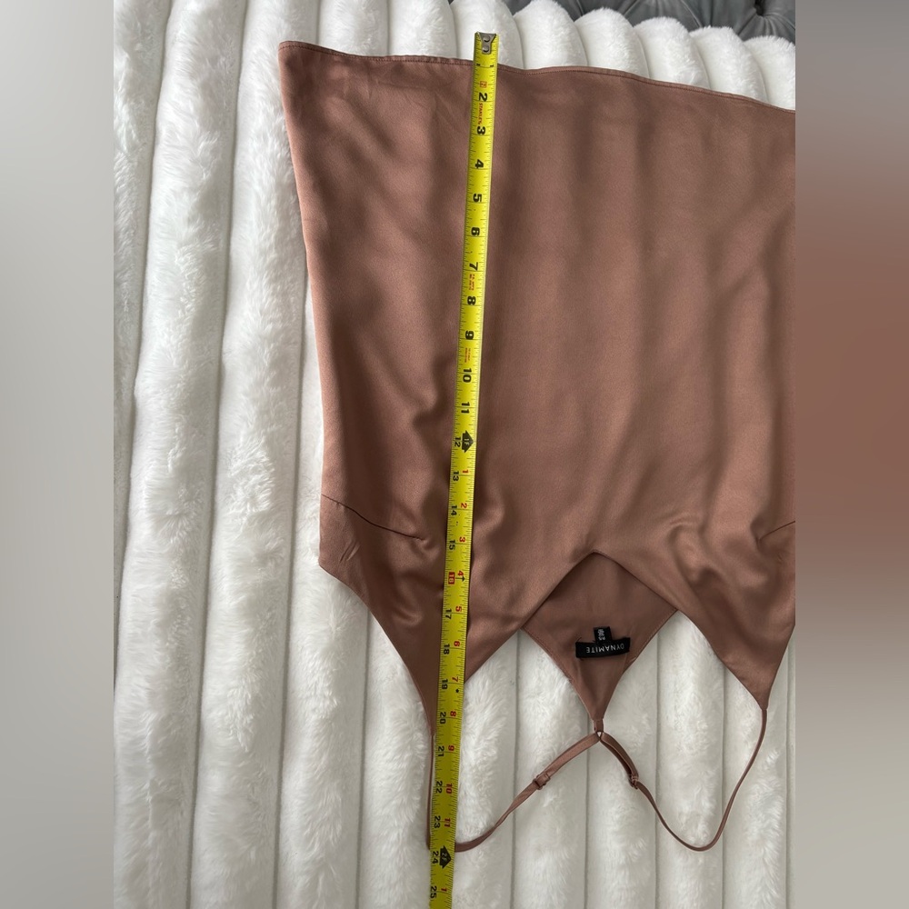 Dynamite Brown Spaghetti Strap Top, size small, summer top‎ - Picture 7 of 9